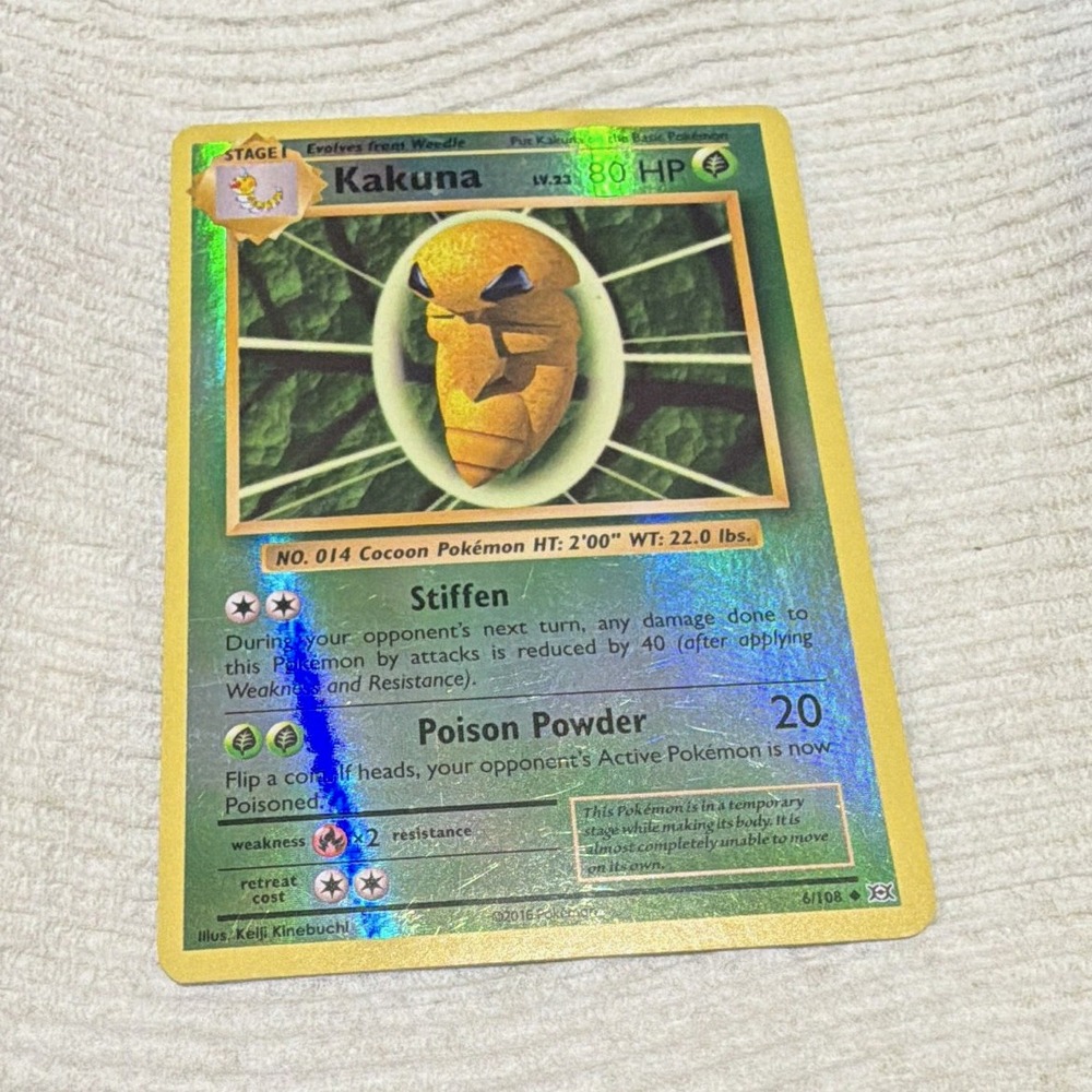 Kakuna 6/108 Evolutions Reverse Holo Uncommon Stage 1 English